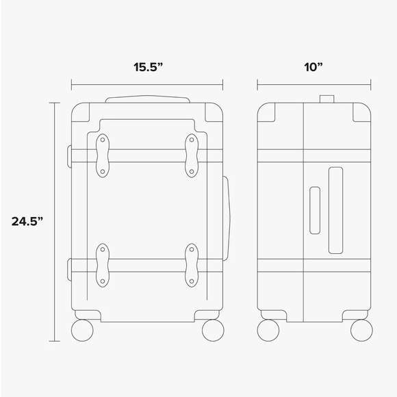 Gold NWT Calpak Trnk Medium Luggage - Picture 5 of 5